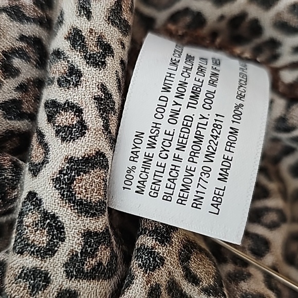 Wild Fable Annimal Print Dress Size M Adjustable Spaghetti Strap - Picture 9 of 9